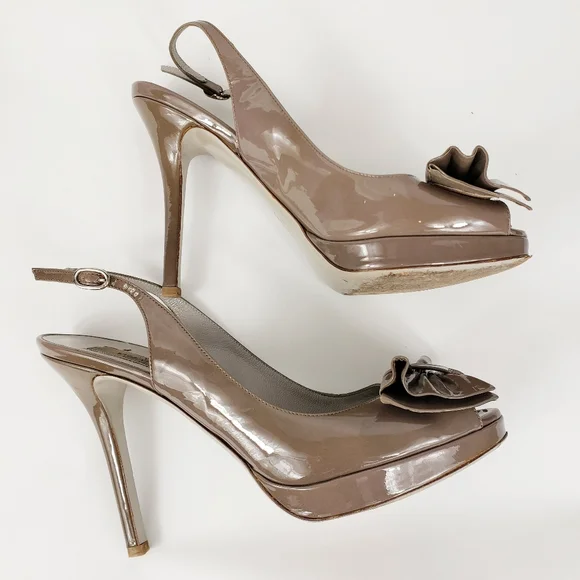Valentino garavani bow slingback heels